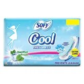 Sofy Cool Freshness Menthol Fresh Sanitary Pads XL, 30 Count, Pack of 1