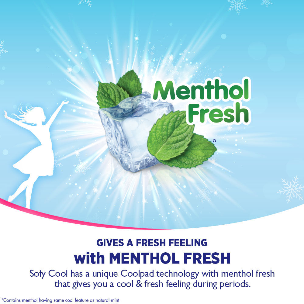 Sofy Cool Freshness Menthol Fresh Sanitary Pads XL, 30 Count Price