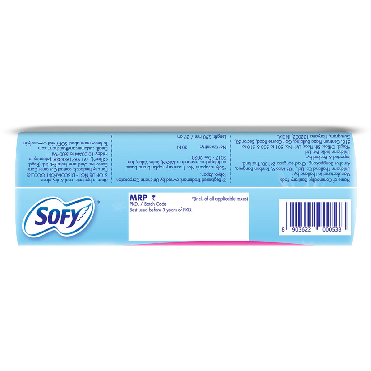 Sofy Cool Freshness Menthol Fresh Sanitary Pads XL, 30 Count, Pack of 1 Sofy Cool Freshness Menthol Fresh Sanitary Pads XL, 30 Count, Pack of 1