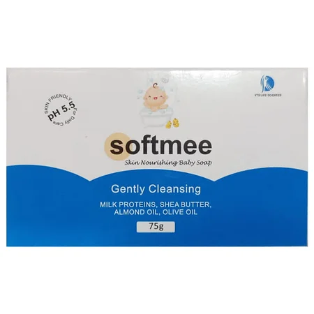 Softmee Ph5.5 Gently Cleansing Baby Soap, 75 gm