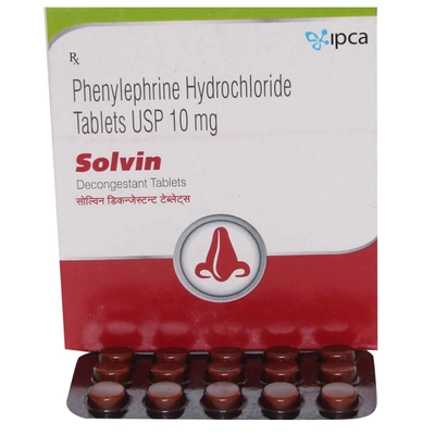 Solvin Decongestant Tablet 15's, Pack of 15 TABLETS