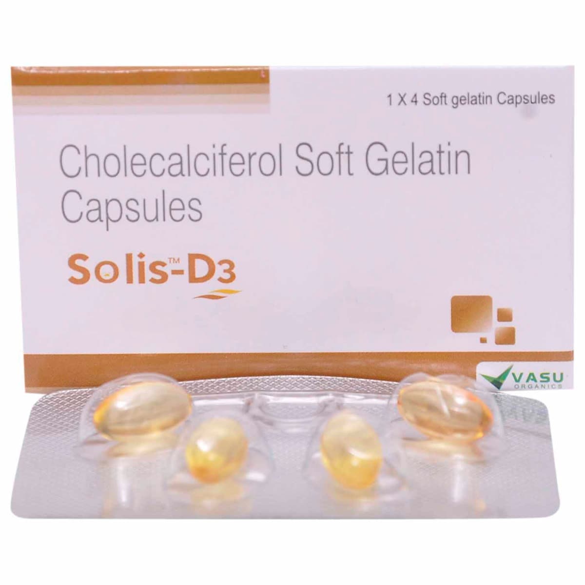 Solis D3 Capsule 4's, Pack of 4 Solis D3 Capsule 4's, Pack of 4