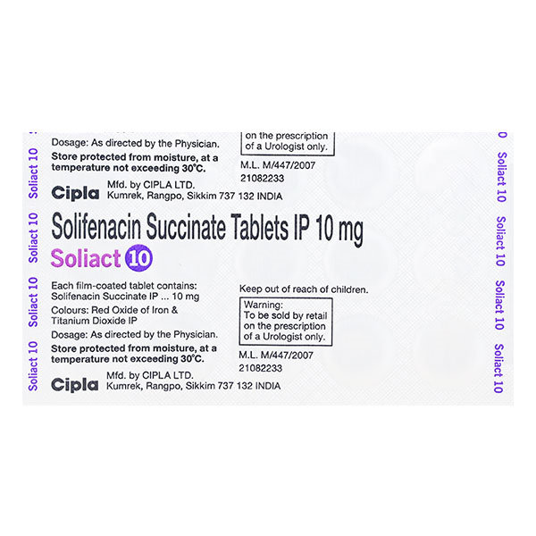 Soliact 10 Tablet 15's, Pack of 15 TabletS Soliact 10 Tablet 15's, Pack of 15 TabletS