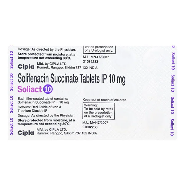 Soliact 10 Tablet 15's, Pack of 15 TabletS