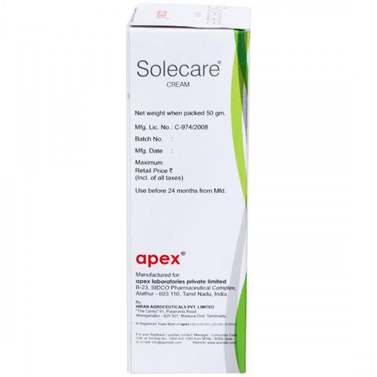 Solecare Cream 50 gm, Pack of 1 Solecare Cream 50 gm, Pack of 1