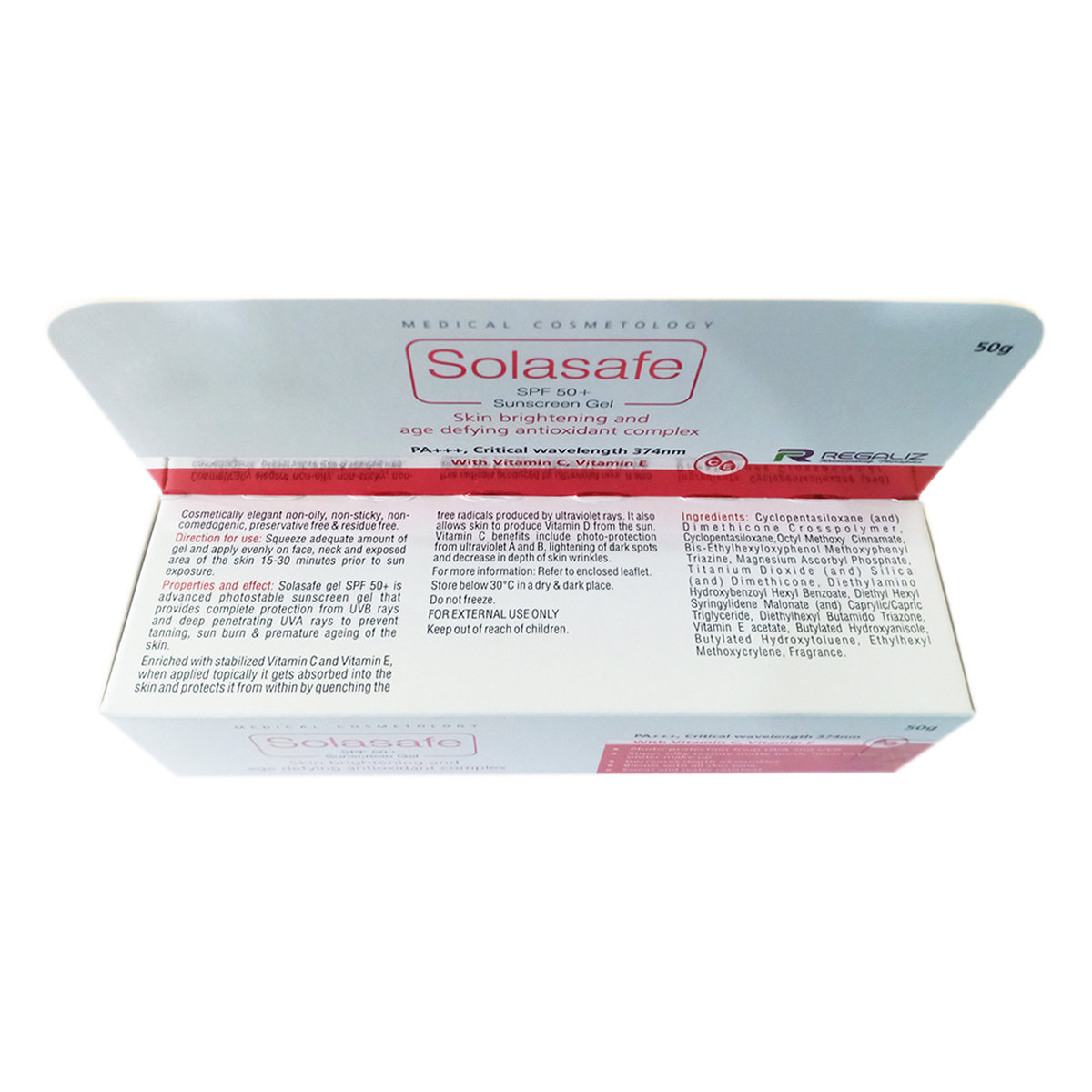Solasafe Spf 50+ Silicone Sunscreen Gel 50 gm, Pack of 1 Solasafe Spf 50+ Silicone Sunscreen Gel 50 gm, Pack of 1