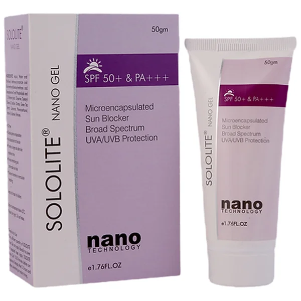 Sololite Spf 50+Pa+++ Nano Gel 50 gm