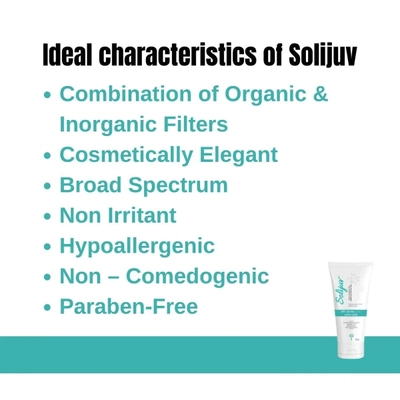 Solijuv Spf 50/Pa+++ Sunscreen Gel 50 gm, Pack of 1