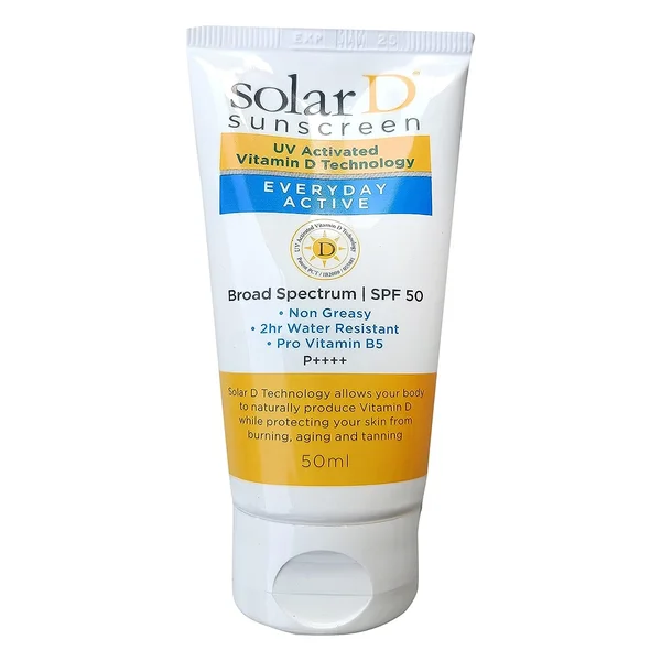 Solar D Spf 50 P++++ Sunscreen Lotion 50 ml, Pack of 1