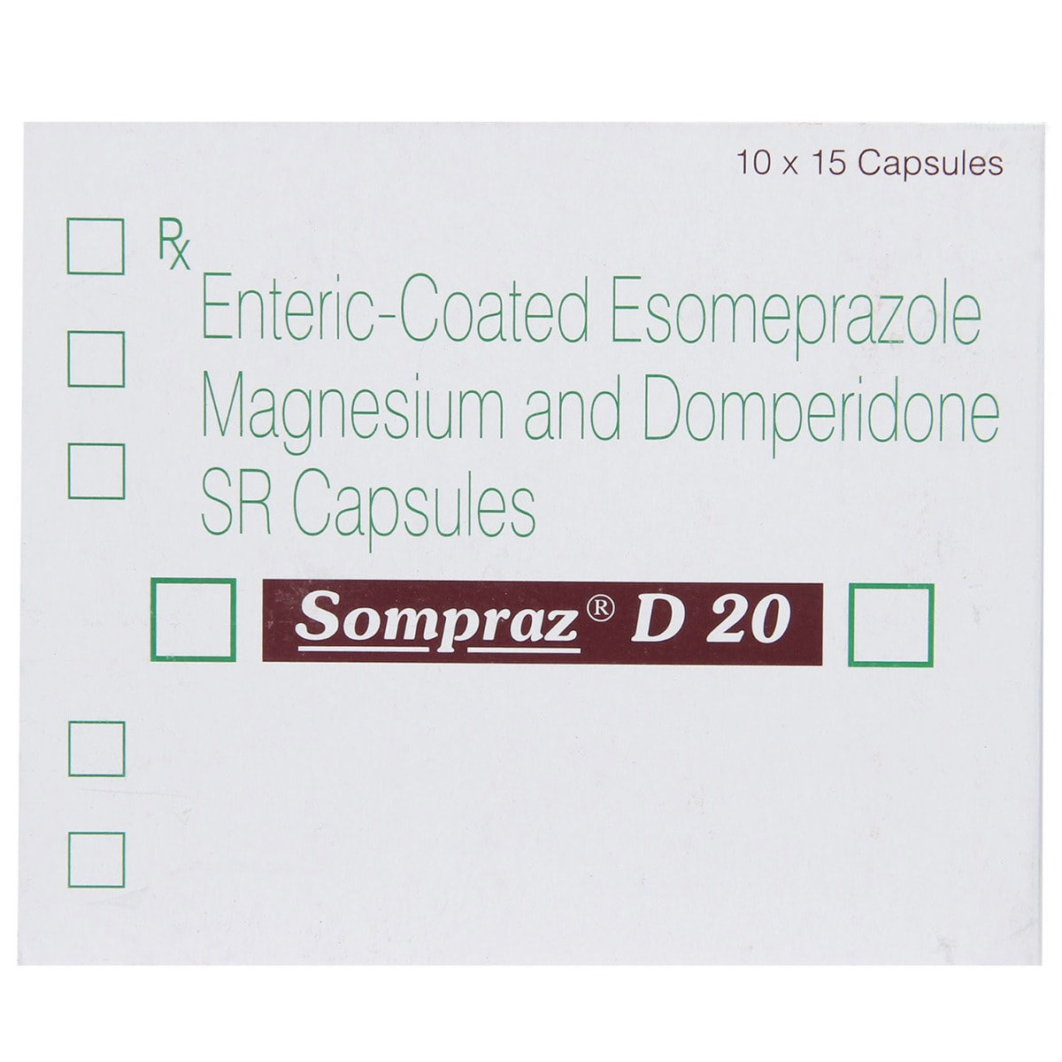 Sompraz D 20 Capsule 15's, Pack of 15 CAPSULES Sompraz D 20 Capsule 15's, Pack of 15 CAPSULES