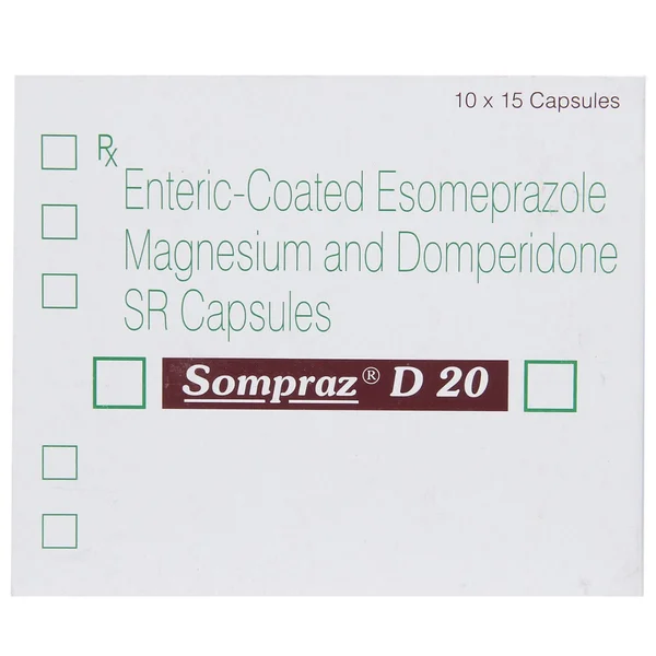 Sompraz D 20 Capsule 15's, Pack of 15 CAPSULES
