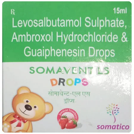 Somavent LS Paediatric Jamaican Strawberry Flavour Oral Drops 15 ml