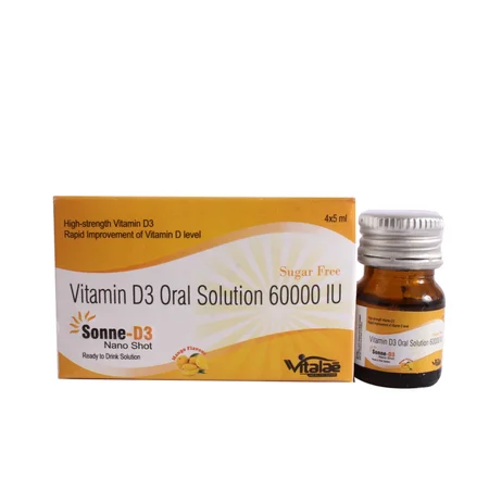 Sonne-D3 Nano Sugar Free Mango Oral Solution 4 x 5 ml
