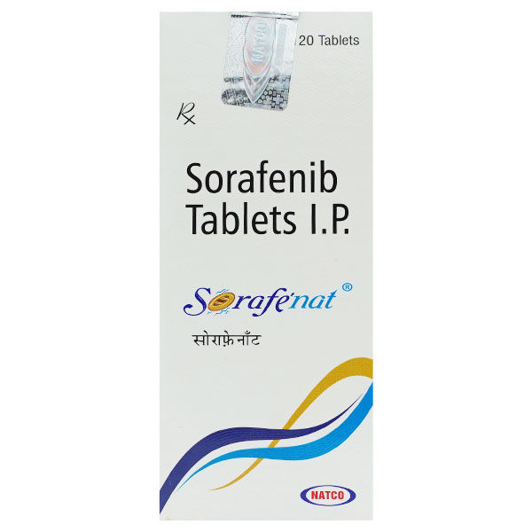 Sorafenat 200 mg Tablet 120's Sorafenat 200 mg Tablet 120's