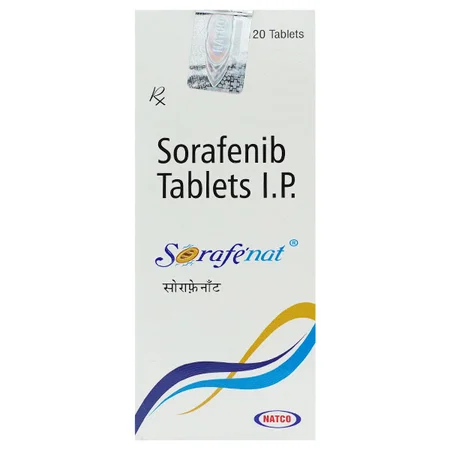 Sorafenat 200 mg Tablet 120's