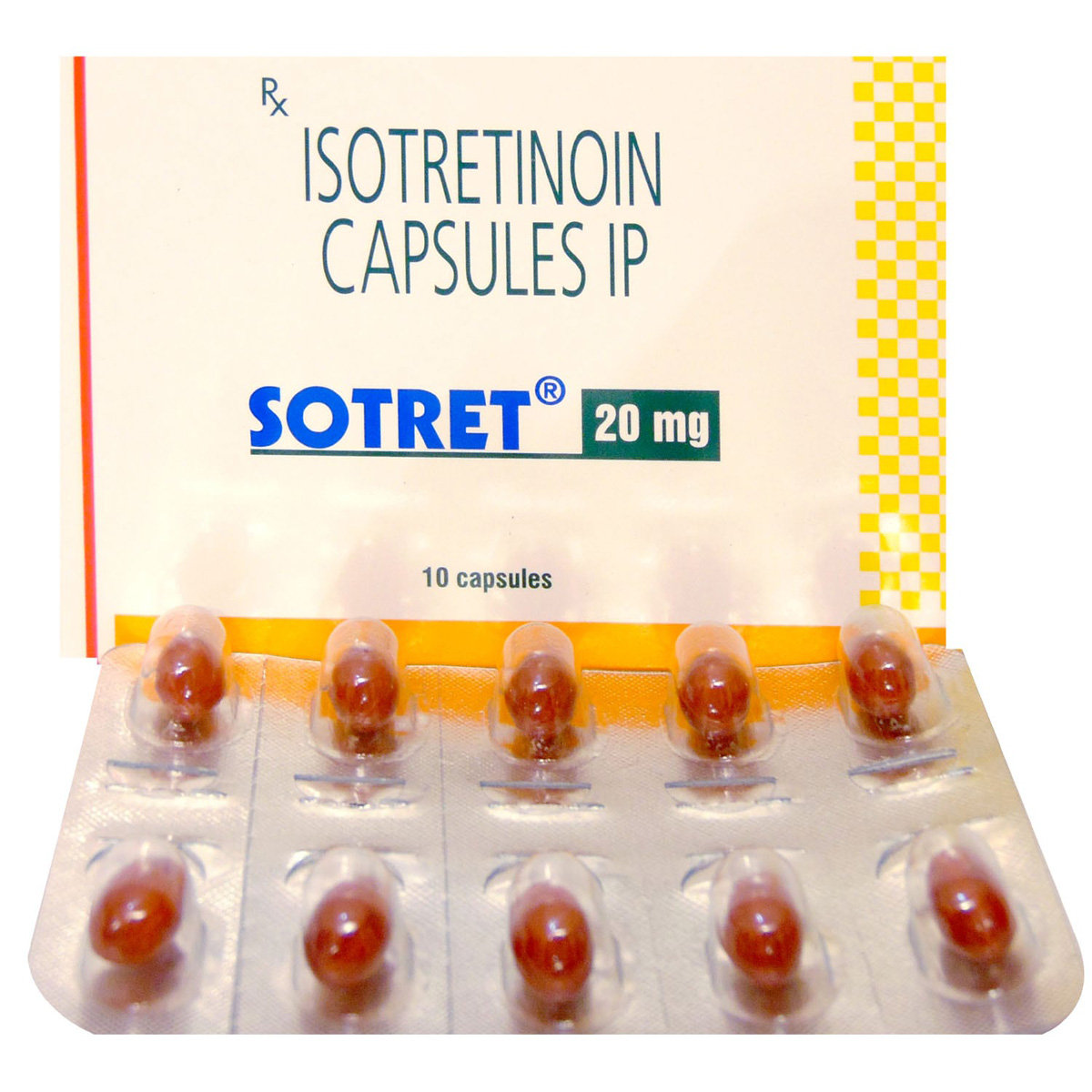Sotret 20 mg Capsule 10's, Pack of 10 CAPSULES Sotret 20 mg Capsule 10's, Pack of 10 CAPSULES