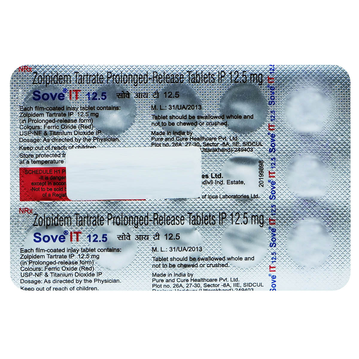Sove IT 12.5 Tablet 15's, Pack of 15 TabletS Sove IT 12.5 Tablet 15's, Pack of 15 TabletS