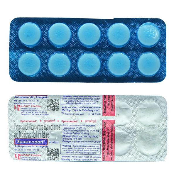 Spasmodart Tablet 10's, Pack of 10 TABLETS