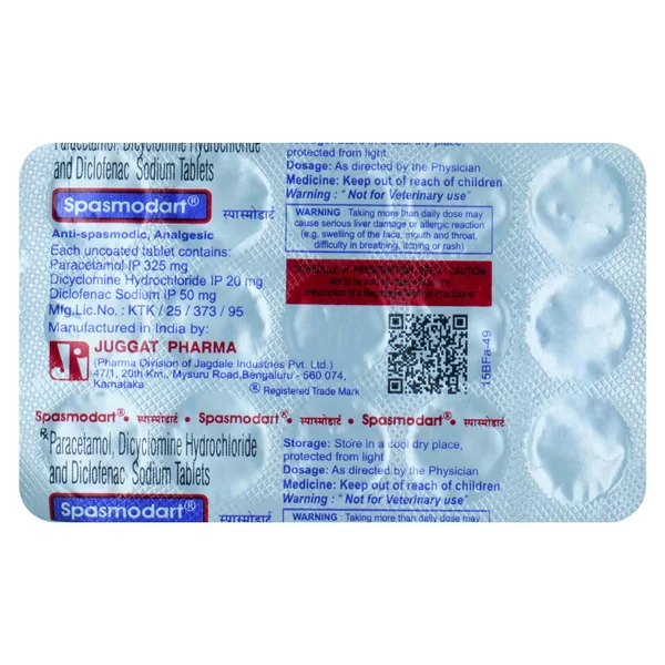 Spasmodart Tablet 15's