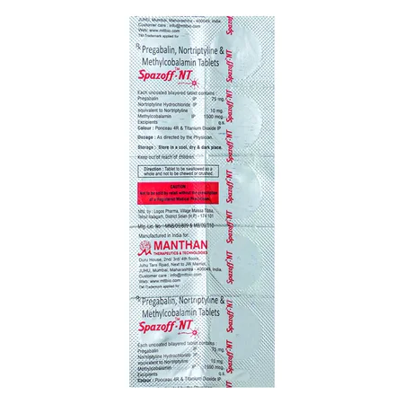 Spazoff-NT Tablet 10's