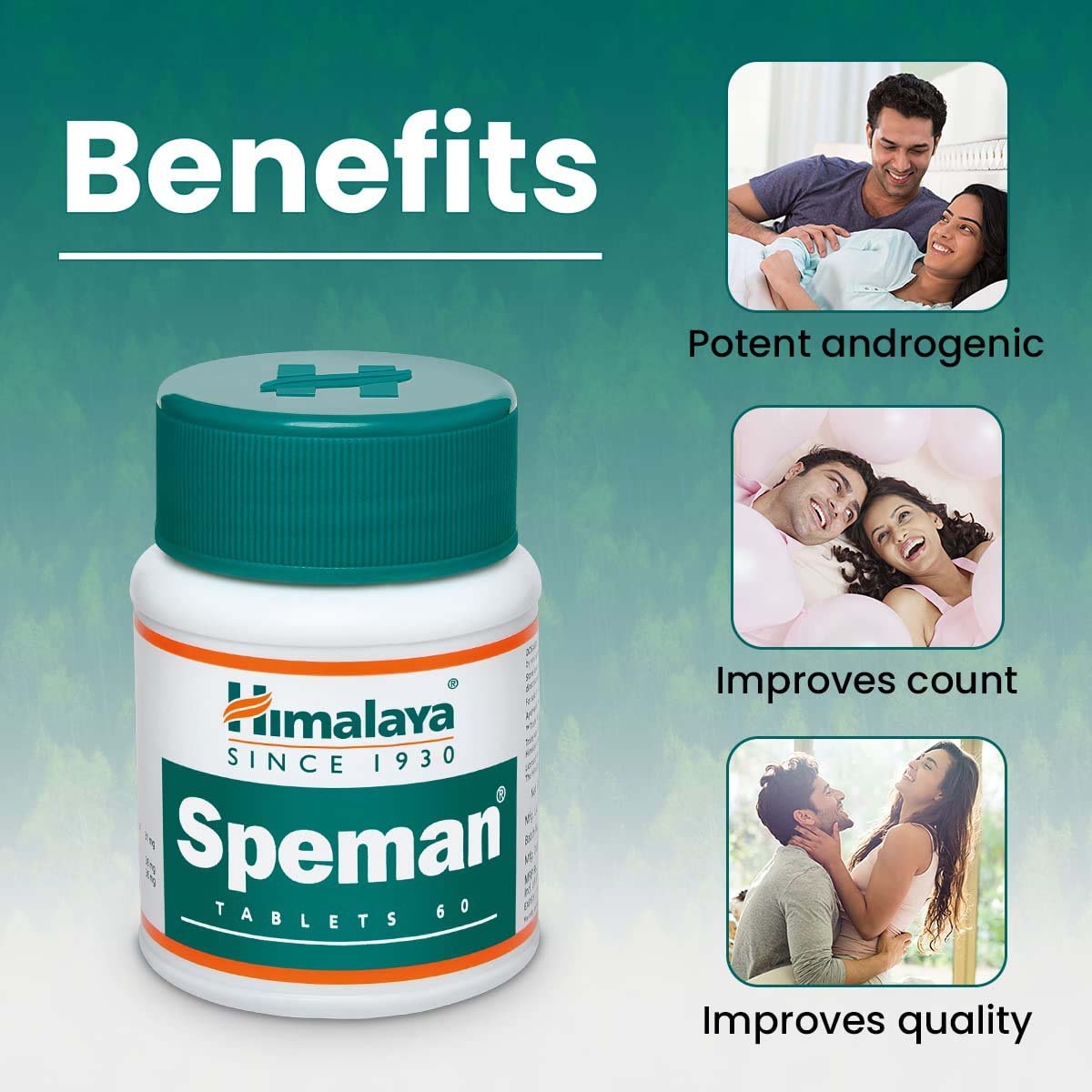 Himalaya Speman, 60 Tablets, Pack of 1 Himalaya Speman, 60 Tablets, Pack of 1