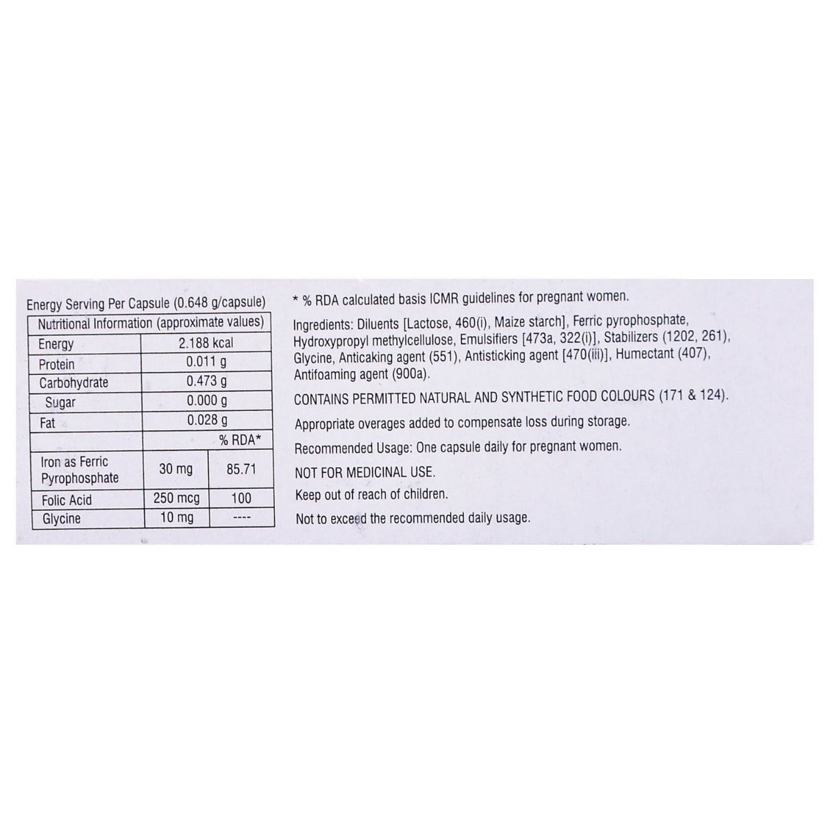 Speedral Capsule 10's, Pack of 10 CAPSULES Speedral Capsule 10's, Pack of 10 CAPSULES