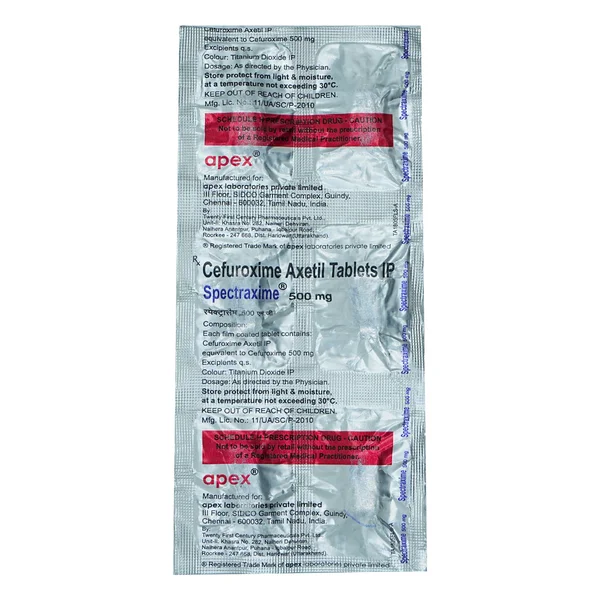 Spectraxime 500 mg Tablet 6's