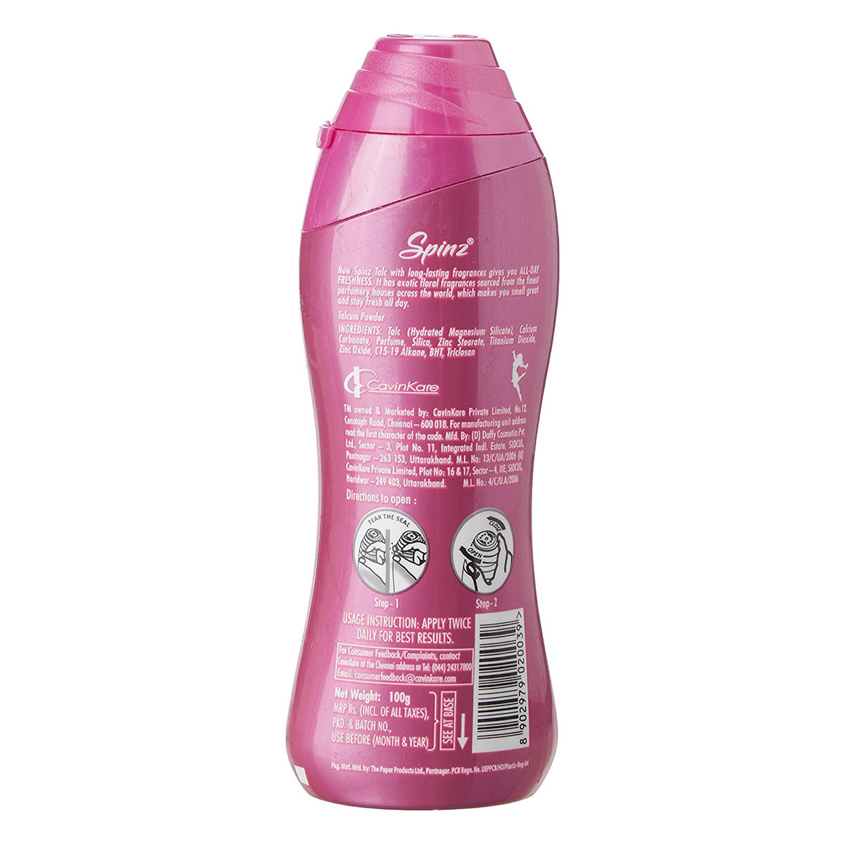 Spinz Exotic Talc 100 gm | Keep Fresh | With Long Lasting Fragrance, Pack of 1 Spinz Exotic Talc 100 gm | Keep Fresh | With Long Lasting Fragrance, Pack of 1