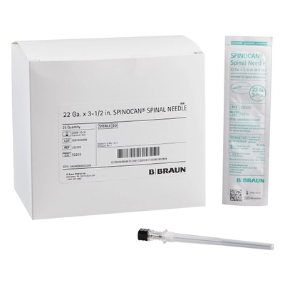 B. Braun Spinocan Spinal Needle, 1 Count, Pack of 1