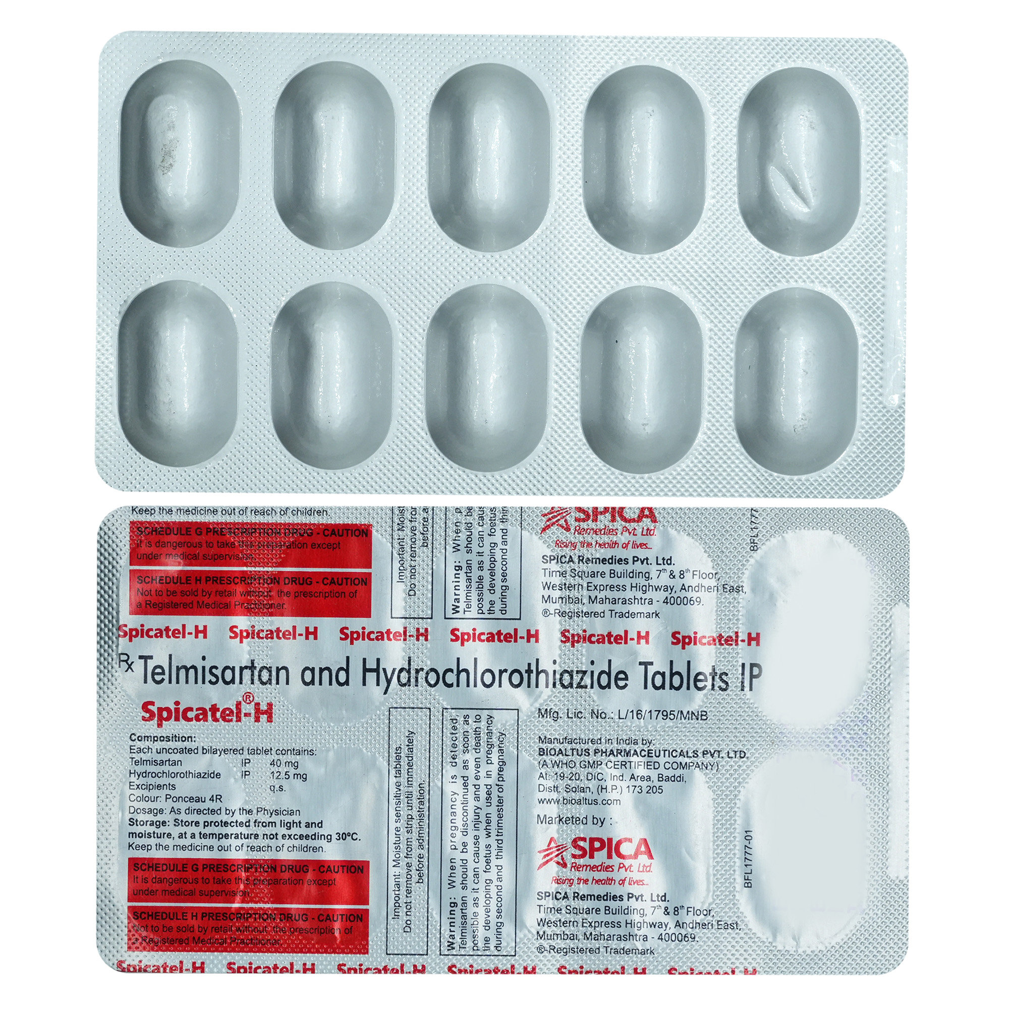 Spicatel-H Tablet 10's, Pack of 10 Spicatel-H Tablet 10's, Pack of 10