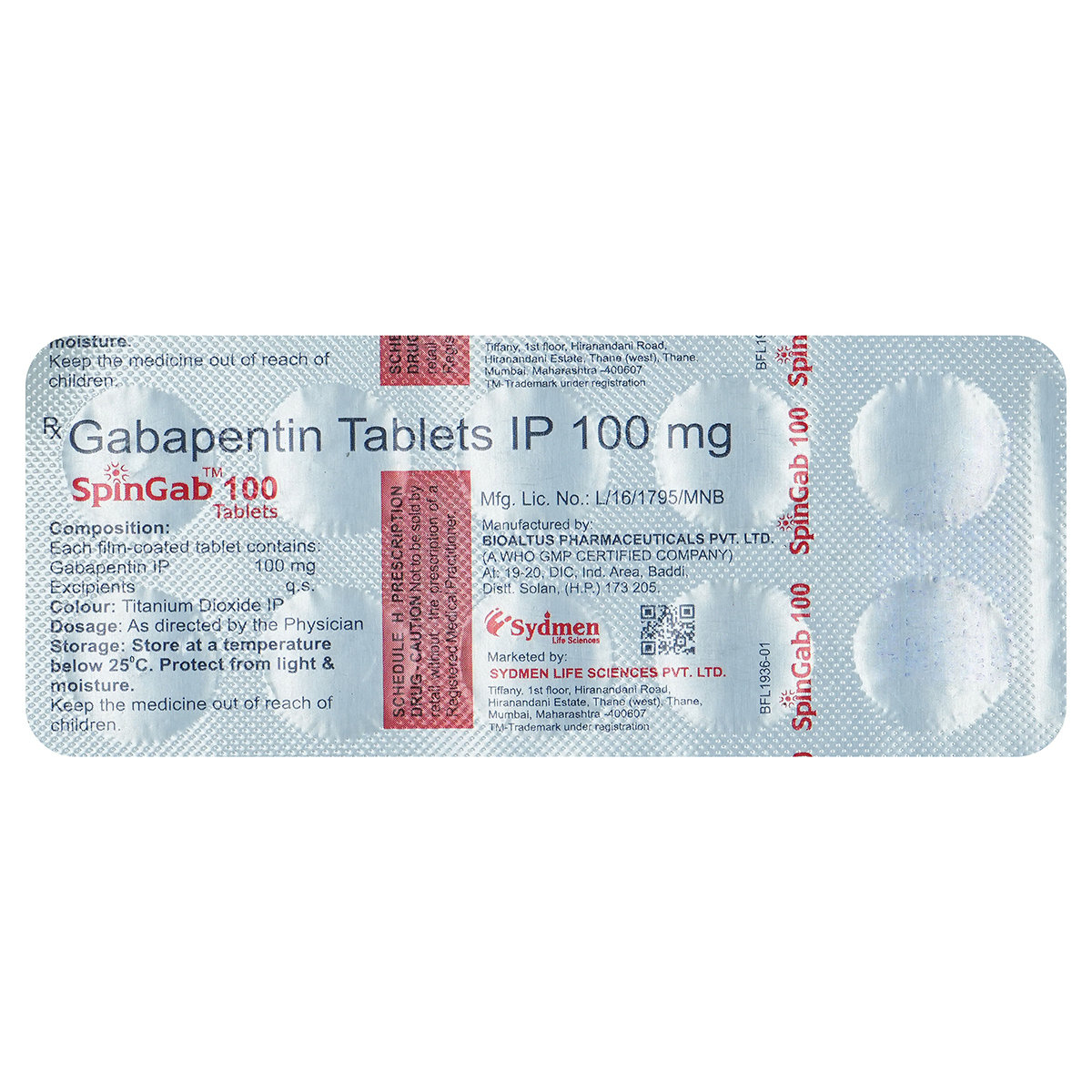 Spingab 100 Tablet 10's, Pack of 10 TabletS Spingab 100 Tablet 10's, Pack of 10 TabletS