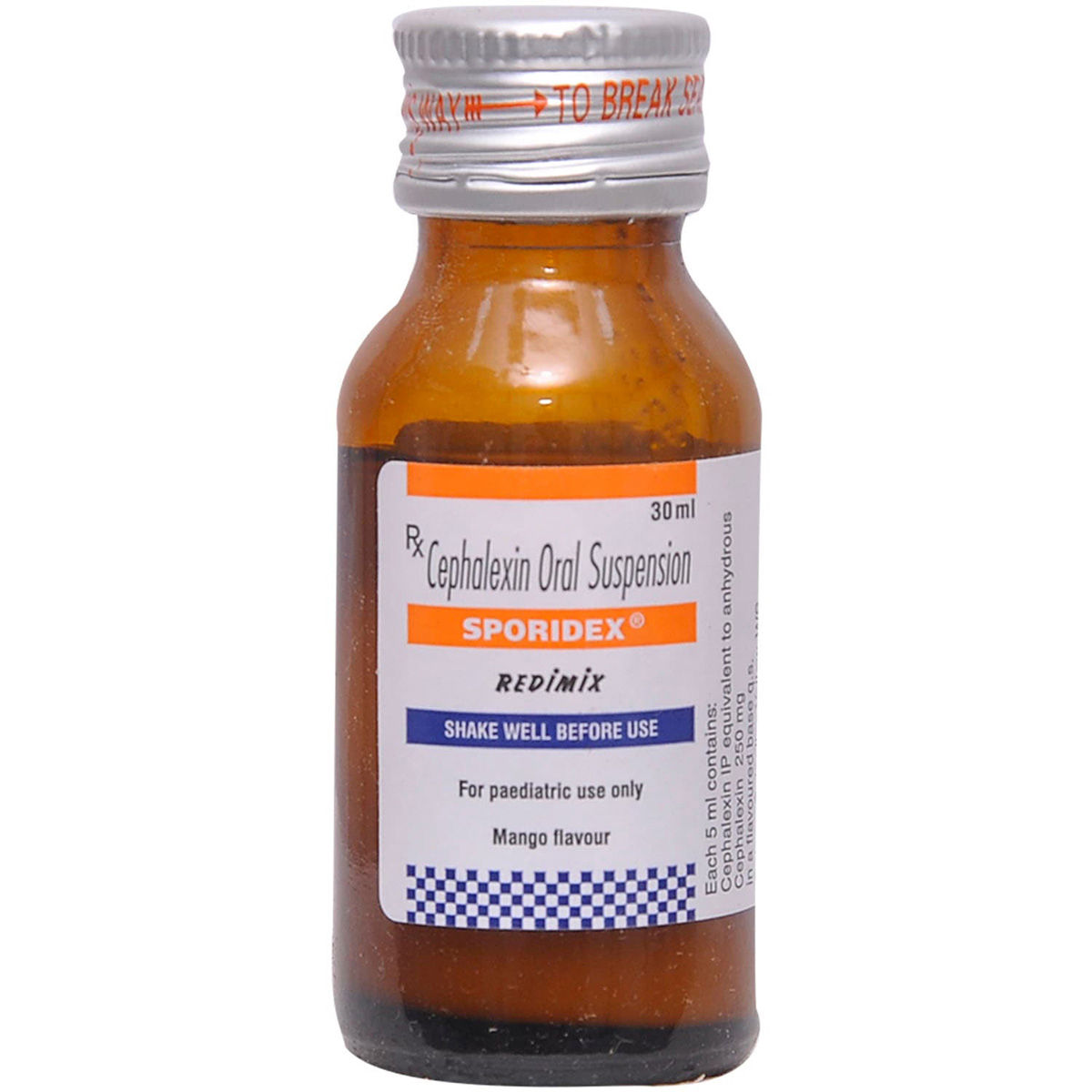 Buy Sporidex Redimix Mango Oral Suspension 30 ml Online