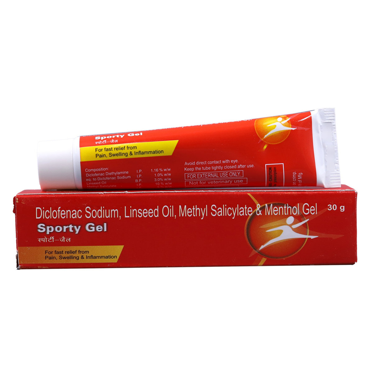 Sporty Gel 30gm, Pack of 1 Gel Sporty Gel 30gm, Pack of 1 Gel