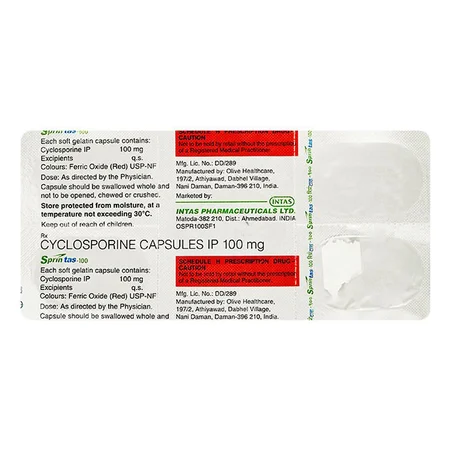 Sprintas 100 mg Capsule 5's