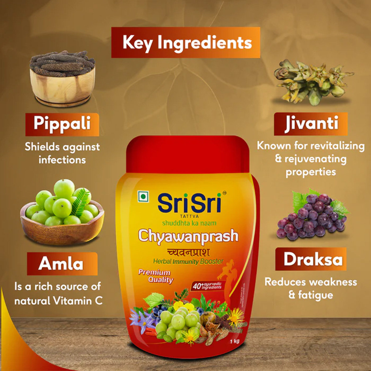 Sri Sri Tattva Chyawanprash, 1 Kg, Pack of 1 Sri Sri Tattva Chyawanprash, 1 Kg, Pack of 1
