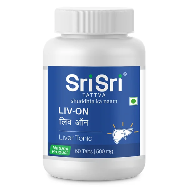 Sri Sri Tattva LIV-ON 500 mg, 60 Tablets, Pack of 1