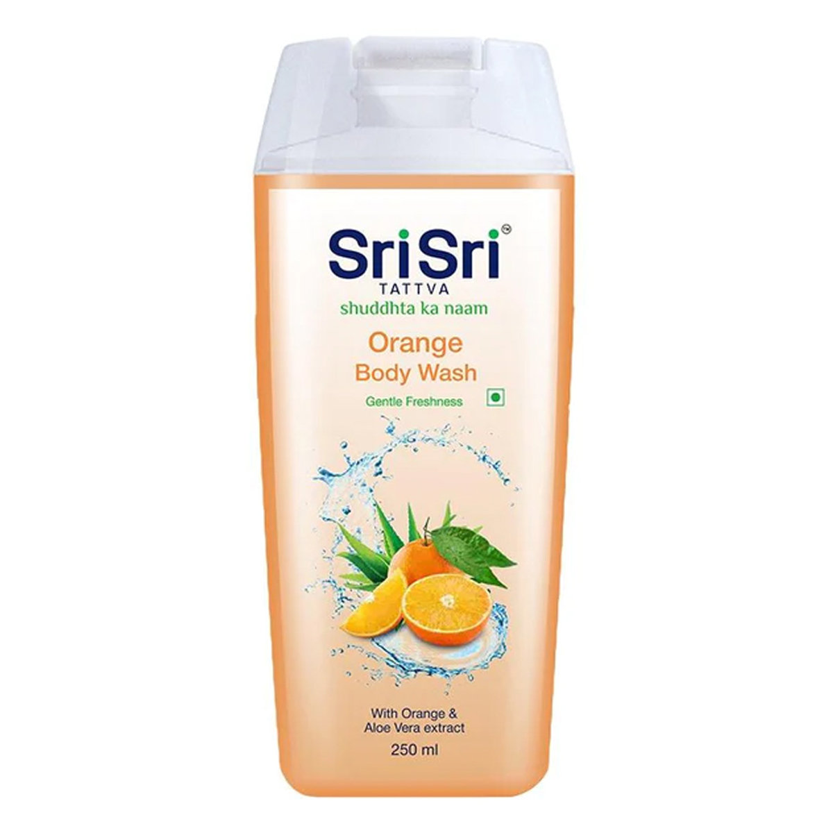 Sri Sri Tattva Orange Body Wash 250 ml | With Orange & Aloe Vera Extracts | Gentle Freshness | Effective Cleansing | Controls Sweat Odor, Pack of 1 Sri Sri Tattva Orange Body Wash 250 ml | With Orange & Aloe Vera Extracts | Gentle Freshness | Effective Cleansing | Controls Sweat Odor, Pack of 1