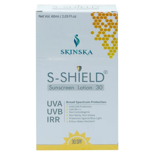 S-Shield 30 SPF Sunscreen Lotion 60 ml