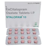 Stalopam 10 Tablet 10's, Pack of 10 TABLETS