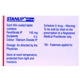 Stanlip 145 mg Tablet 10's, Pack of 10 TABLETS