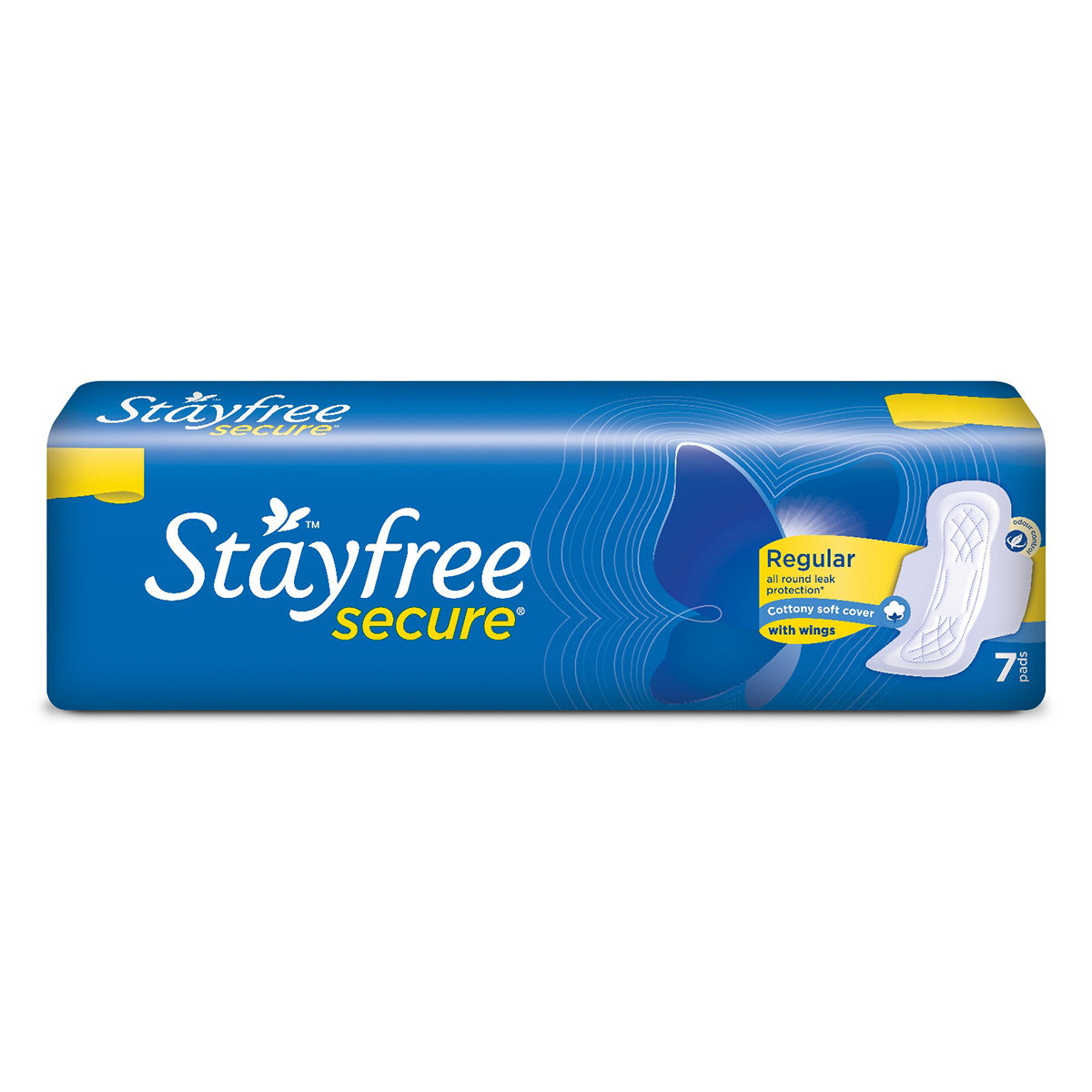 Stayfree Secure Cottony Cover Pads With Wings, Regular 7 Count, Pack of 1 Stayfree Secure Cottony Cover Pads With Wings, Regular 7 Count, Pack of 1