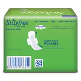 Stayfree Dry-Max Ultra-Dry Pads With Wings, 16 Count, Pack of 1
