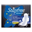 Stayfree Advanced All Night Ultra - Comfort Pads With Wings XL, 7 Count