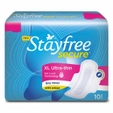 Stayfree Secure Ultra-Thin Pads with wings XL, 10 Count