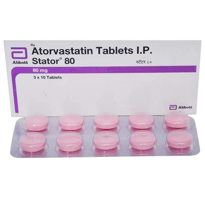 Stator 80 Tablet 10's, Pack of 10 TABLETS