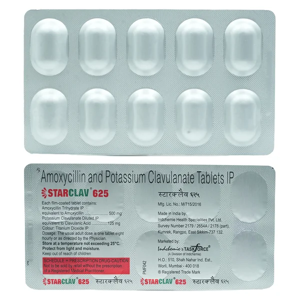 STARCLAV 625MG TABLET