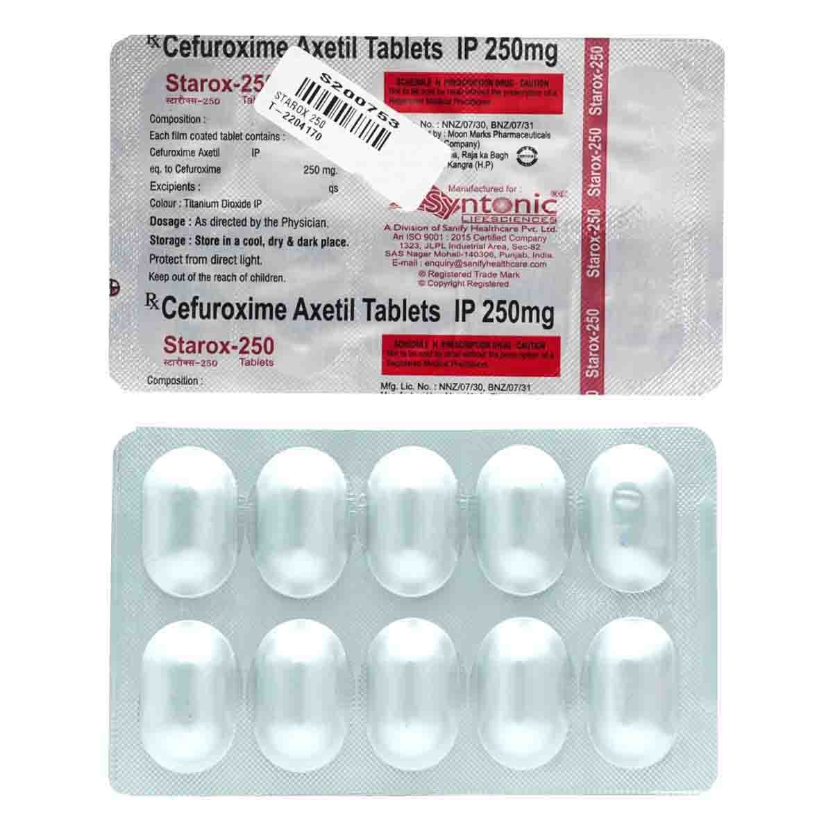 Starox 250 mg Tablet 10's, Pack of 10 TabletS Starox 250 mg Tablet 10's, Pack of 10 TabletS