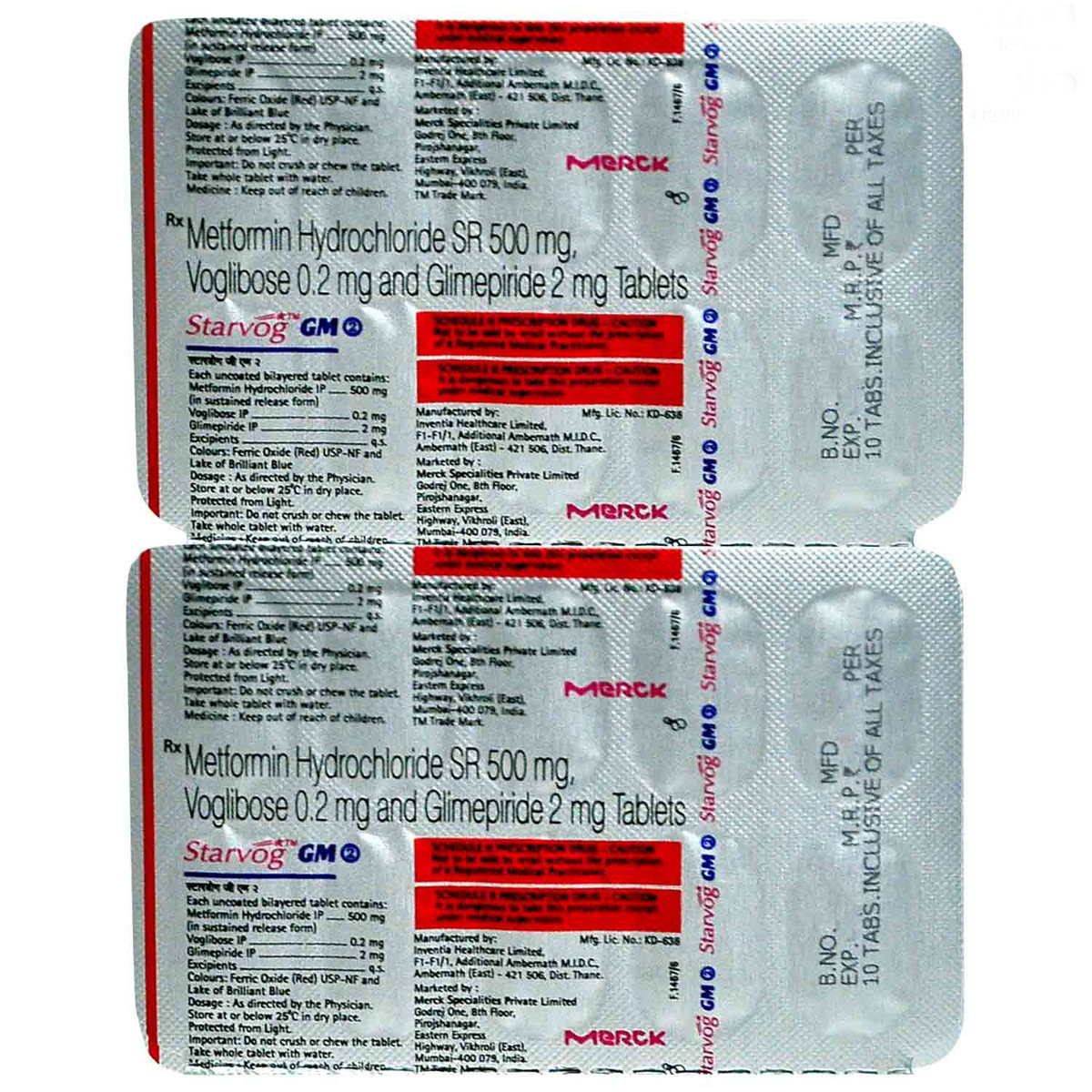 Starvog GM 2 Tablet 10's, Pack of 10 Starvog GM 2 Tablet 10's, Pack of 10