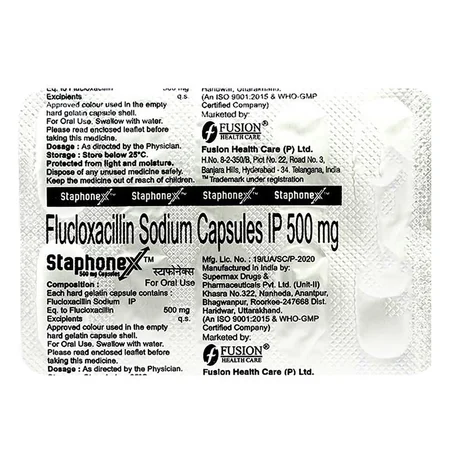 Staphonex 500 mg Capsule 4's