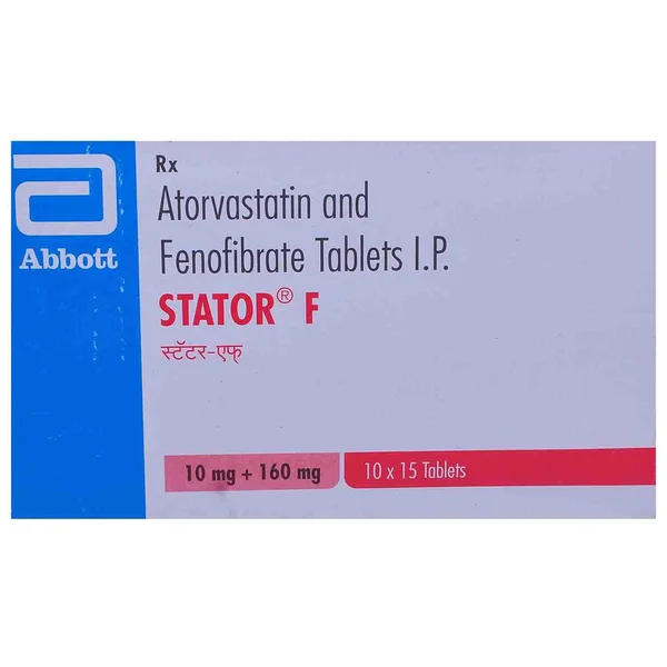 Stator F 160 mg Tablet 15's, Pack of 15 TABLETS